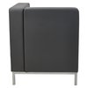 Alera Sofa, 26-3/8" x 30-1/2", Upholstery Color: Black, Frame Material: Steel QB8016
